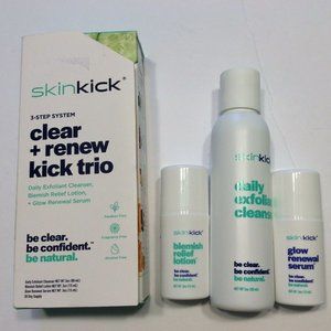 NIB SkinKick Clear + Renew Trio